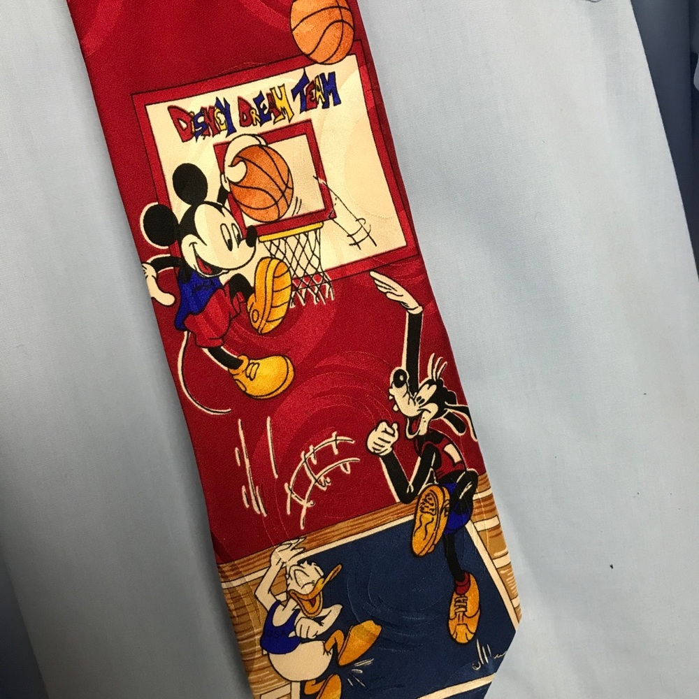 Disney Mickey Unlimited Basketball Silk Tie